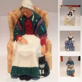 MaxSold Auction: This online auction features several Royal Doulton figurines, air mattresses, store return printers in box, disposable gloves and much more!