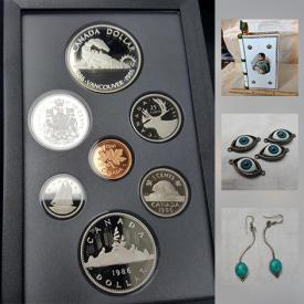 MaxSold Auction: This online auction features collectibles such as Canadian currency, Waterford crystal, Canadian stamps, and Limoges, jewelry such as paua shell earrings, coat of arms bracelet, cameo lockets, and vintage brooch, ink sketches, books, DVDs, Bell & Howell movie camera and much more!