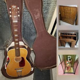 MaxSold Auction: This online auction features a Rare Vintage Thomasville Asian Inspired Dresser, Original 1984-1985 Back To The Future Jacket, Real Wood Artisan Jewelry Box, Roll Top Desk, Wonderful HUGE Asian Privacy Panels, Beautiful Music Box, Vintage Stella Harmony Acoustic Guitar and much more.