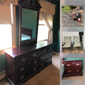 MaxSold Auction: This online auction features a child's locker, video game chair, luggage, lamps, holiday decor, patio furniture, glassware, wall art, bookcases, books, snow blower, power tools and much more.