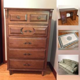 MaxSold Auction: This online auction features decors, furniture, Fireplace Screen and Accessories, books, pottery and much more.