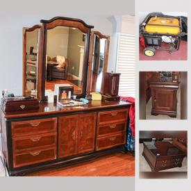 MaxSold Auction: This online auction features FURNITURE: Broyhill living room and bedroom suites. Upholstered pieces. Wool area rugs. Poulan Pro generator. Weber grill. Soleus air portable air conditioner. Folding ping pong table and much more!