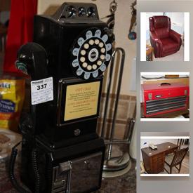 MaxSold Auction: This online auction features lithographs, gun safe, leather furniture, oak furniture, kitchen items, LaZBoy sleeper bed, decor, wall art, beds, washer and dryer, craft items, garden items and more!