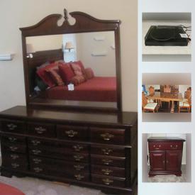 MaxSold Auction: This online auction features bedroom furniture, file cabinet, storage srawer, shelves, refrigerator, washer and dryer, lamps, yard items, kitchen items and more!