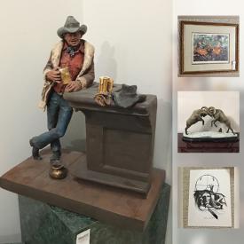 MaxSold Auction: This online auction features Original paintings by Norman Knott, limited edition prints by Norman Knott, Albert J. Casson, Laurel Campbell Stark, James Majury, and Eddie LePage, Michael Garman sculpture, Bundy duck decoys and much more.