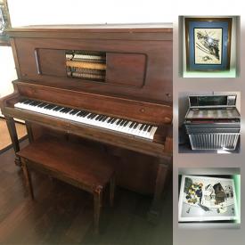 MaxSold Auction: This online auction features 1968 Wurlitzer Americana 3200 Juke Box, Cedar Chest, Telescope, Pet Carrier, Figurehead by Mayhew and much more!