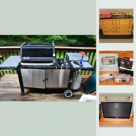 MaxSold Auction: This online auction features cameras, books, shelving, lamps, TVs, speakers, pillows, holiday decor, wall art, Xbox 360, DVDs, outdoor furniture, grill, golf clubs, tools, dart board, storage bins, ping pong table and much more.