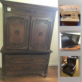 MaxSold Auction: This online auction features stemware, picture frames, decorative plates, crystal, flat screen TVs, bookcases, LPs, wall art, board games, pottery, books and much more.