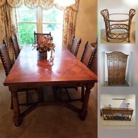 MaxSold Auction: This online auction features vintage dining room set, vintage solid wood bedroom set, RetroneU Imperial Gold dinner service and much more!