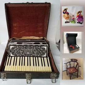 MaxSold Auction: This online auction features Japan Fine China Set, Vintage Binoculars Lot, Ryobi Power Tool Set with Bag, Paradigm Speakers, Noritake Vineyard China, Scandalli Rimini 37 Key Accordian, Midgetoy Metal Die Cast Train Set and much more!