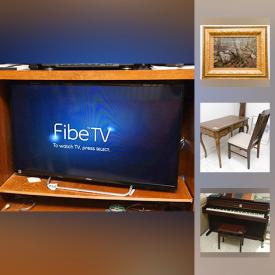 MaxSold Auction: This online auction features Robert Hoffman acrylic on canvas, Drexel Heritage oak coffee table, Granite Table, Metal filing cabinet, Campbell Tinning framed watercolour and much more!