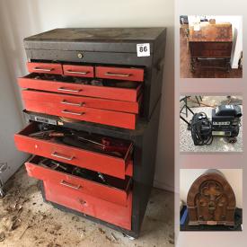 MaxSold Auction: This online auction features Antique Phonograph, Baby Grand Piano, McCulloch Power Saw, Window Unit A/C, Antique Marble Top Nightstand, Antique King Louis XIV Full Size Bed, Visio Flat Screen TV and much more!