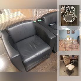 MaxSold Auction: This online auction features office furniture including desks, Designer Single Black Faux Leather Seat, Krug Designer Chrome Chassis & Maple Guest / Office Chair, Kelhauer Black Lucide Faux Leather Sofa, Teknion 2 High Lateral Filing Cabinet, Quartet - White Board and much more!