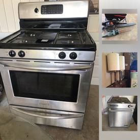 MaxSold Auction: This online auction features Kids Bounce Toys, Cabinets, China Plates, Blonde Chairs, Jenn Air stainless steel dishwasher, Frigidaire Professional Series Stove And Oven and much more!