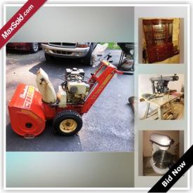 MaxSold Auction: This online auction features vacuums, cards, TVs, board games, power tools, paint supplies, lamps, holiday decor, model cars, glassware, tennis rackets, dollhouses, golf clubs and much more.