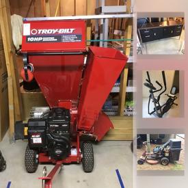 MaxSold Auction: This online auction features Bush furniture corner desk, Pro Form Hybrid Trainer, Rolling clothes rack , Powr Kraft 3 1/16 inch Electric planer, Rosewill Convection Oven, Snapper Riding Mower and much more!