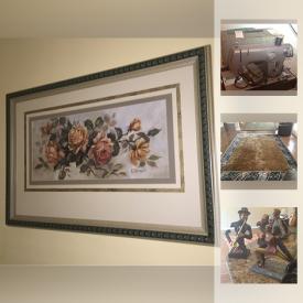 MaxSold Auction: This online auction features wall art, armoire, speakers, books, TV, stemware, faux plants, grill, cleaning supplies, sewing machine and much more.