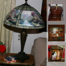 MaxSold Auction: This online auction features books, glassware, luggage, Asian decor, holiday decor, ornaments, sewing accessories, safe, Japanese novels, bookcases, push mower, tools, DVDs, VHS tapes and much more.