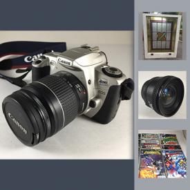 MaxSold Auction: This online auction features cameras, comic books, postcards, Trivial Pursuit games, toy cars, puzzles, figures, stereoscopic cards, bicycles, golf clubs, salt and pepper shakers, cassette player, teapots and much more.