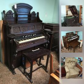 MaxSold Auction: This online auction features holiday decor, VHS tapes, toys, wall art, board games, organs, speakers, books, printer, vinyl records and much more.