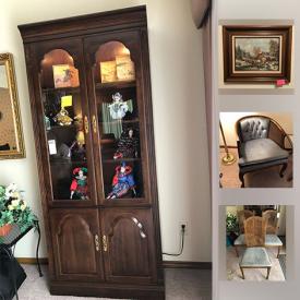 MaxSold Auction: This online auction features furniture, artworks, lamps, decor, tools, luggage, artificial flower and much more.