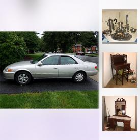 MaxSold Auction: This online auction features 2001 Toyota Camry, sterling silver, 14k gold, china, furniture, kitchen items and much more!