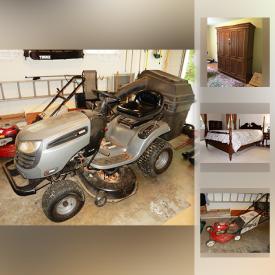 MaxSold Auction: This online auction features Ethan Allen Bedroom Sets , Rugs, Lamps, American Girl Dolls, Framed Prints,Hitchcock Bench, Ethan Allen Sofa and Sectional, Lladro Figurines, Books, Treadmill, Longaberger Baskets, LPS, Snorkel Set, Craftsman Riding Mower, Ladder and much more.