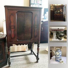 MaxSold Auction: This online auction features vases, bookcases, microwave, glassware, vacuum, printer, artwork, collector plates, holiday decor and much more.