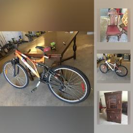 MaxSold Auction: This online auction features furniture, Bicycle, power tools, Wheelbarrow, storage totes and much more.