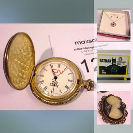 MaxSold Auction: This online auction features comics, Star Wars collectibles, Disney's MIckey and Minnie collector plate, World War 1 British Cap Badge, 1976 Montreal Olympics Coin, coins, jewelry, toys, books, games, costumes, kitchen items and much more!