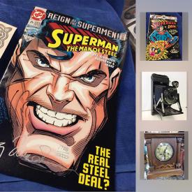 MaxSold Auction: This online auction features DC Comics Superman Autographed Certified, 1930s Antique Duck Decoy Fred Reid Bath Ontario, The World Crisis In Maps, 1986 Marvel Frank Miller Daredevil Graphic, Corgi James Bond 007 Die Cast Car, 1958 Canada Silver Dollar Coin, Soapstone Carved Figures and much more!