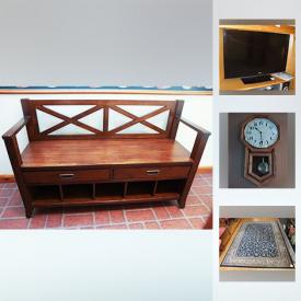 MaxSold Auction: This online auction features Furniture including a Futon; several benches including a solid walnut bench with cushions. Karuk cross country skis, bindings and poles. Anchor Hawking Tom and Jerry drink set. Hockey and baseball cards and more!