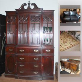 MaxSold Auction: This online auction features FURNITURE: Vintage washstand with mirror, Asian four panel screen, mahogany china cabinet, bedroom suite. Enamel kiln and supplies. Vintage Singer sewing machine. Electric fireplace. COLLECTIBLE: Large amount of Beanie Babies; sports trading cards; Wade figures; Sterling and turquoise jewelry; Vintage beaded bag and much more!