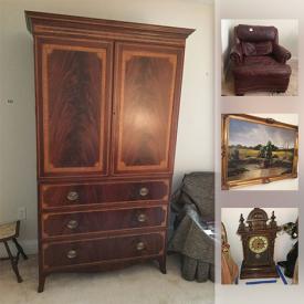 MaxSold Auction: This online auction features china, furniture, collectibles, sterling silver, fur stole, brass candle holders, kitchenware, art and more!