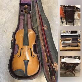 MaxSold Auction: This online auction features furniture, artworks, jewelry, decors, collectibles, glassware, musical instrument, electronics, yard tools and much more.