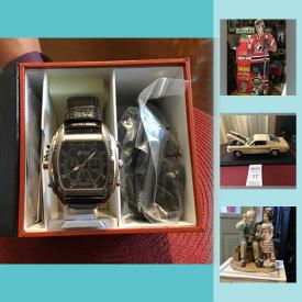 MaxSold Auction: This online auction features collectibles such as antique pottery, Norman Rockwell figures and plates with COA, and Waterford crystal, diecast cars, jewelry, DVDs, Gordon Ramsay coffee maker and much more!