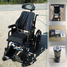 MaxSold Auction: This online auction features Invalid home health aids such as an electric hospital bed, several wheelchairs, portable patient lifts, NIB blanket lift, alternating pressure pump and mattress set and more health aids and much more.