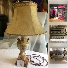 MaxSold Auction: This online auction features items such as a Motorola television, stamps, a vintage lamp and much more!