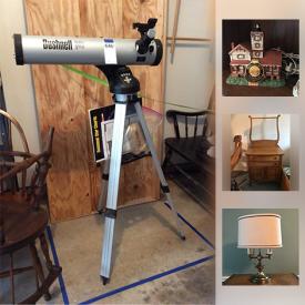 MaxSold Auction: This online auction features football cards, shelving, stereos, books, games, model lighthouses, wall art, glassware, figurines, CDs, DVDs, gaming consoles, coins, telescope, snowblower, tools and much more.