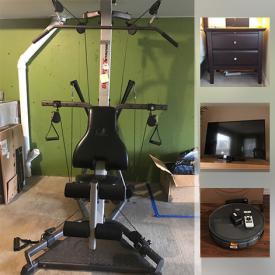 MaxSold Auction: This online auction features Toshiba TV, Nintendo 64, smart robot vacuum dressers, shelves, dvd's, lamps, linens, electronics, kitchen items, art, Bowflex home gym, X Files action figures, safes, amazon echo dot, fitbit and much more!