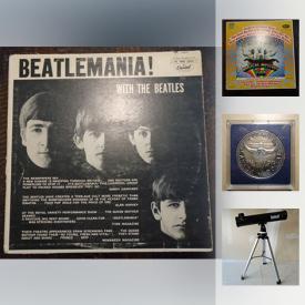 MaxSold Auction: This online auction features Collectible LP records, Coins, Telescope, TV, Electronic Keyboard, Jewelry, Electronics, Snowboard, Lego, Toys, Hair Trimmer, Home Decor, Framed Art, Punch Bowl and much more