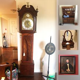 MaxSold Auction: This online auction features wall art, lamps, electric piano, decorative china, speakers, grandfather clock, wall clocks, wheelchair, books, printer, Keurig, and much much more...