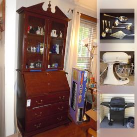 MaxSold Auction: This online auction features Waterford crystal, Lenox, sterling silver, snow blower, PartyLite items, teakwood furniture, midcentury modern furniture, serving items, bar fridge, books, costume jewelry, bike, casio keyboard, vinyl records, yard items and much more!