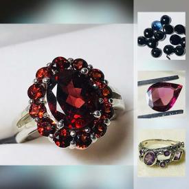 MaxSold Auction: This online auction features almandite garnet 925 ring, loose precious stones, citrine quartz ring, smokey quartz necklace, deep amethyst pendant, lapis necklace, red ruby, citrine quartz tennis bracelet and much more!