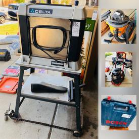 MaxSold Auction: This online auction features power tools such as PowerMatic table saw, Pistorius Double Miter Saw, Delta planer, power washer, commercial glass cutter, finish nailer, electric sanders, sporting equipment, SCUBA equipment, upholstery fabric and much more!