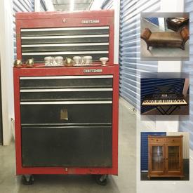 MaxSold Auction: This online auction features a PowerLine weight lifting set, a Yamaha PSR 220 Electronic Keyboard, a glass terrarium, an electric lawn mower, golf clubs, artwork, office furniture and much more!