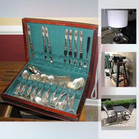 MaxSold Auction: This online auction features mirror furniture, vintage typewriter, TVs, silverplated serving set, wall decor, kitchen items, tools and much more!