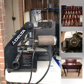 MaxSold Auction: This online auction features power tools, grills, golf clubs, lawn mowers, china, CDs, DVDs, wall art, books, Marley Davidson models, lamps, cameras, board games, toys and much more.