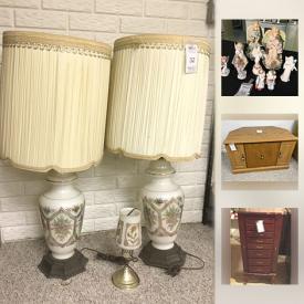 MaxSold Auction: This online auction features outdoor furniture, figurines, glassware, photography equipment, books, wall art, vacuums, sewing machines, costume jewelry, dolls, games, holiday decor, vinyl records, luggage, golf clubs and much more.