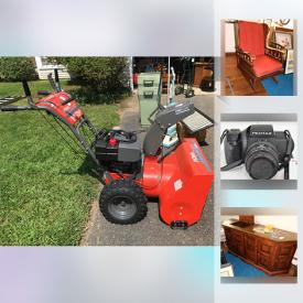 MaxSold Auction: This online auction features CDs, DVDs, LPs, camera, crystal, holiday decor, speakers, sewing machine, shelving, snow blower, glassware, ladder, luggage, trading cards and much more.